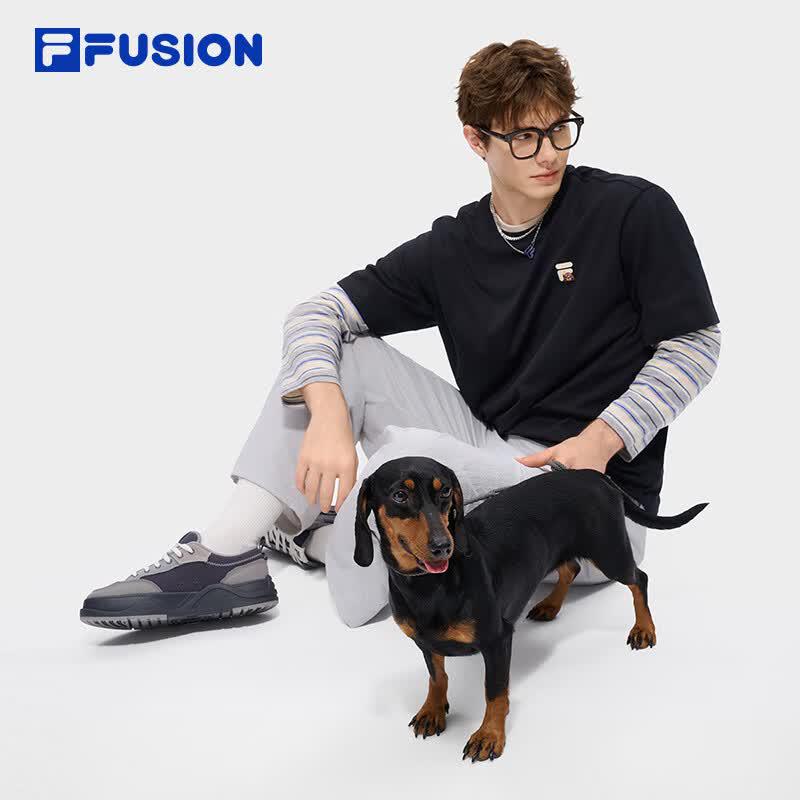 FILA FUSION Couple Cool Touch Loose Fit Short Sleeve T-Shirt