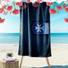 AJ Auxerre Print Beach Towel, Large Soft Quick Dry Towel for Beach Camping Swimming
