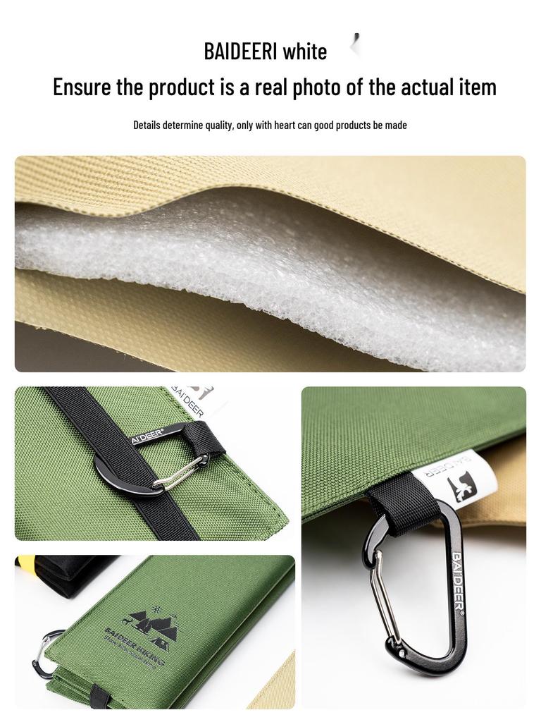 Waterproof Foldable Camping Seat Cushion - Thick, Moisture-proof Mat for Hiking, Mountaineering, and Picnics