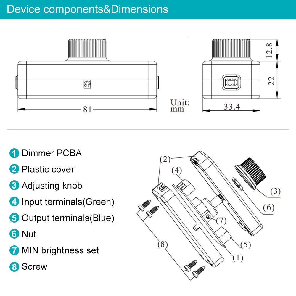 Smart Knob Rotary Light Dimmer Switch LED Dimmer Switch Dimmer Switch Controller Lighting Control
