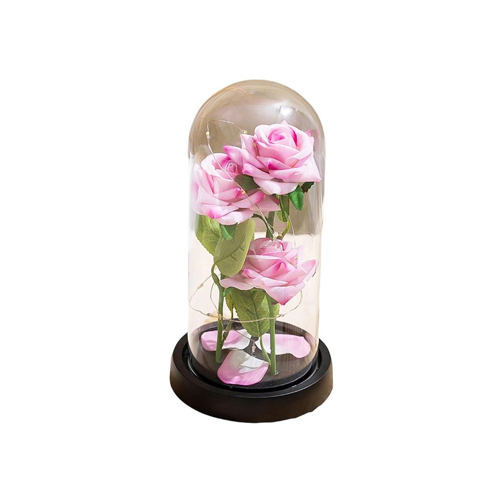 Artificial Rose, Preserved Flower Night Light, Valentine's Day/Mother's Day Gift.