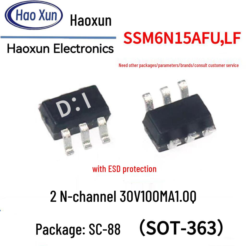 

30V 100mA Dual N-channel MOSFET Replacement for Toshiba SSM6N15AFU 30V 100mA