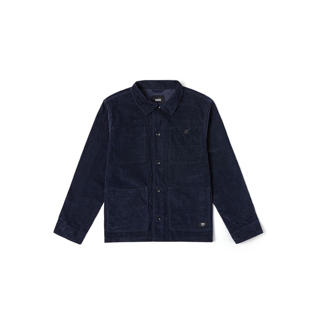 Vans Button-Down Corduroy Long Sleeve Jacket Men Jackets Dark-Blue VN000KV2JDU