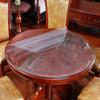 Round Tablecloth Waterproof Oilproof PVC Table Cover Glass Soft Cloth Table Cover Home Kitchen Dining Room Placemat 1mm