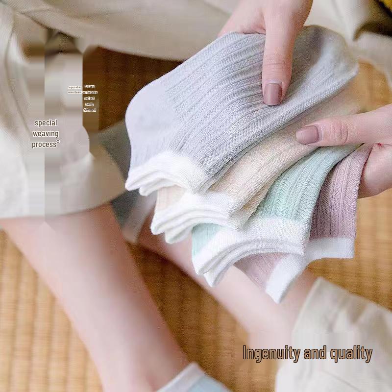 Women's Lace Floral Mesh Ankle Socks - Breathable, Sweet, and Lightweight for Summer