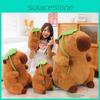 Creative Capybara Lotus Cute Animal Plush With Pp Cotton For Gift Teens For