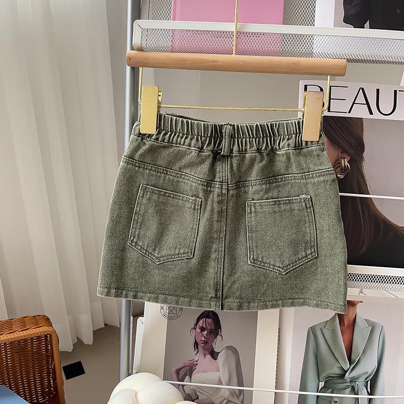 Mädchen Neue Mode Jeansjacke & Rock Zweiteiliges Set - Trendige Herbstbekleidung GC0238