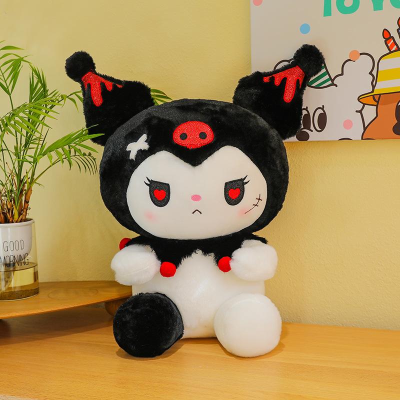 25cm Cute Dark Devil Plush Doll Large Cartoon Stuffed Animal Pillow Room Decoration Gift For Girls