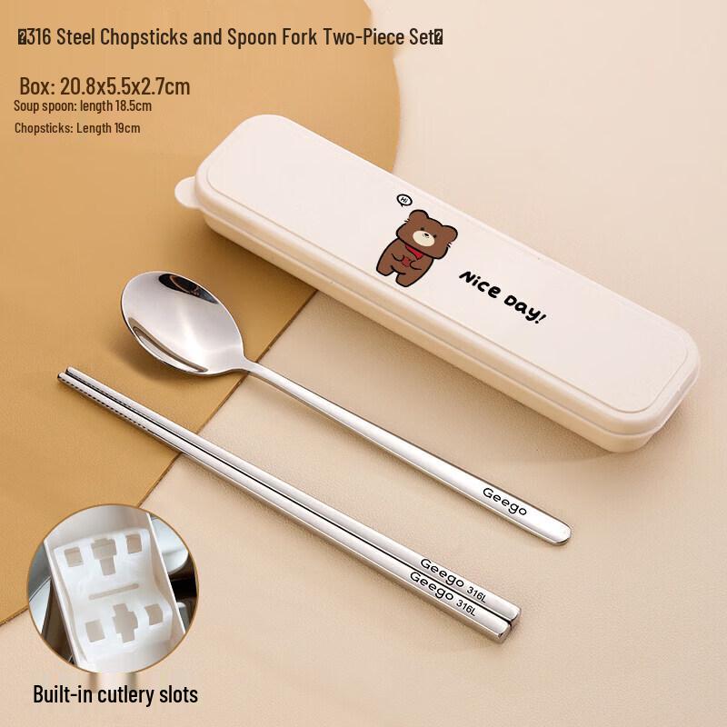 316 Stainless Steel Portable Cutlery Set