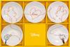 Disney Mickey Mouse and Minnie Mouse Small Dinnerware Love Made in Japan Plates, Approx. 12cm, 5-Piece Set, Is,