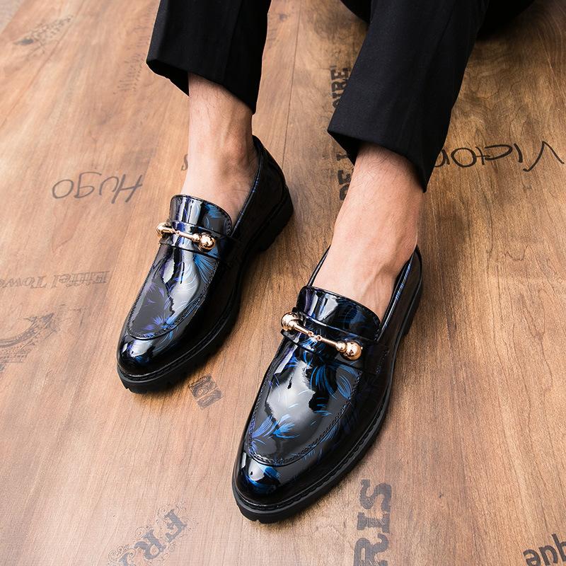 

Прямые продажи с фабрики мужская кожаная обувь мужская деловая обувь в британском стиле блочный каблук высококачественная ручная работа повседневная мужская обувь 45