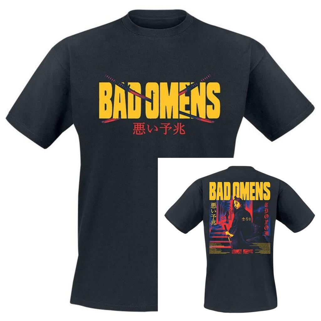 Y2k Bad Omens Cotton Band Shirt Unisex Summer Short Sleeve Fashion Brand Tee Luxury Casual Vintage