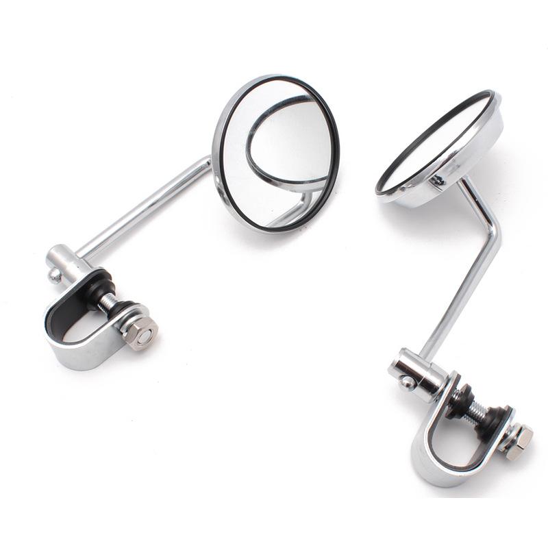 

Motorcycle Rearview Mirrors Set, 22-25Mm Universal Fit, Flat Curved Lens, Motorcycle Frame & Accessories, Power Sports Parts