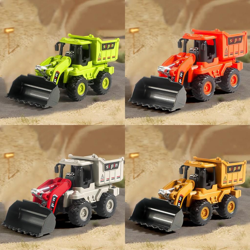 Childrens Bulldozer Model With Alloy Scoop And Inertia Drive For Kids Play And Handeye Coordination Development