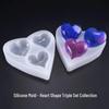Poppy Silicone Mold for DIY Resin: High Gloss Linked Hearts Design