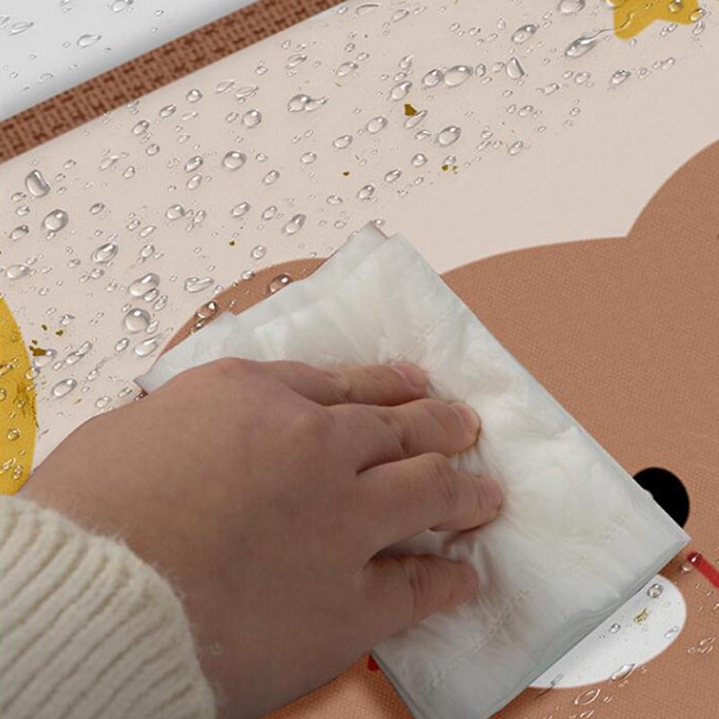 Waterproof PVC Cartoon Anti Kick Pad Car Seat Back Cover Protector Auto Dirt Anti Scratch Mat for Child Pet With Storage Net