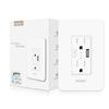 MOES WiFi Smart Wall Outlet,15A Divided Control 2 In Wall Socket with USB Interface,Smart Life/Tuya APP Remote Control Compatible with Alexa and