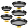 New Black Baking Tray Even Heating Carbon Steel Pizza Baking Pan Non-stick Cookies Baking Tray