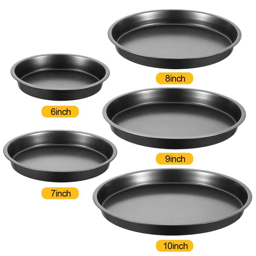 New Black Baking Tray Even Heating Carbon Steel Pizza Baking Pan Non-stick Cookies Baking Tray