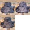 Adjustable Wide Brim Sun Cap UV Protection Sun Bucket Hat Sun Hat with Solar Fan  Outdoor