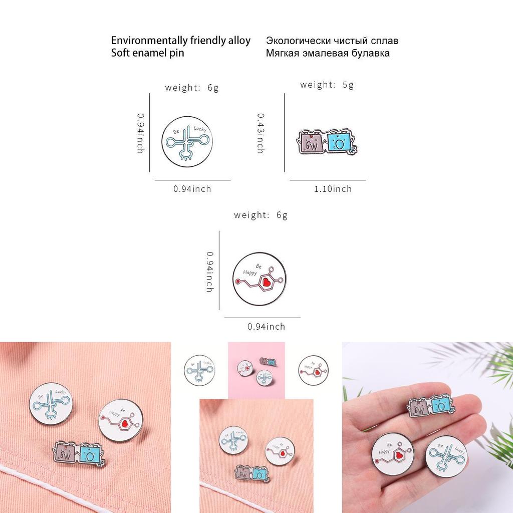 Elegante Legierung Omg Englische Anstecknadeln für Paare Geometrisches Design Universelle Brosche Mode