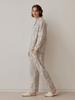 [LUNALUZ STUDIO] Men's Model Cotton Long Sleeve Collar Two-piece Pajamas [Shipped from Korea] 100% Authentic