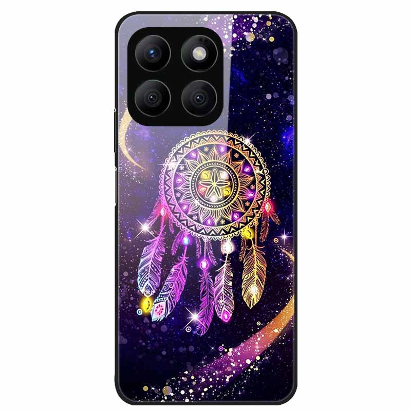 For Honor X8C Case Tempered Glass Hard PC Back Shell for Honor X8C 4G Phone Cases Bumper Covers for HonorX8C X 8C Fashion Shells
