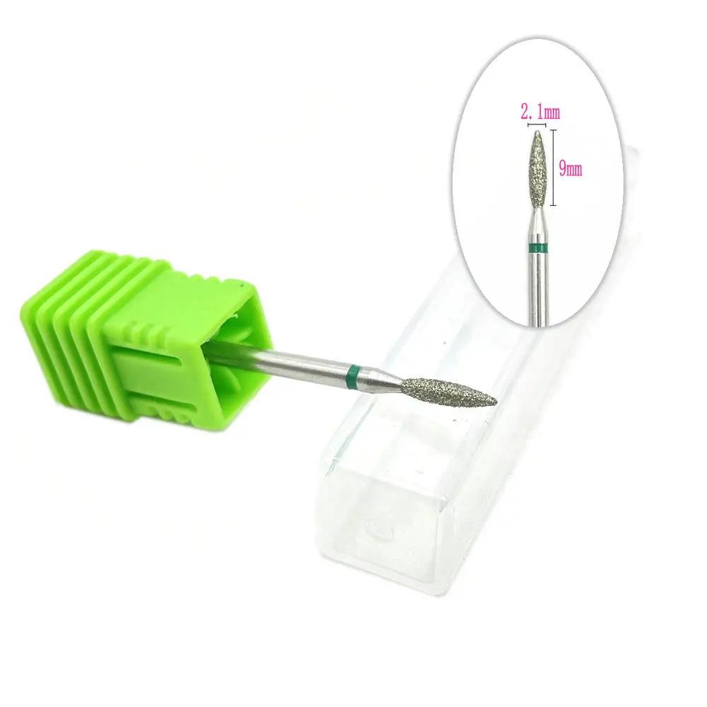 20pcs Diamond Nail Drill Milling Cutter for Manicure Rotary Bits Cuticle Clean Accessory Dental Diamond Burs Polisher 2.35mm
