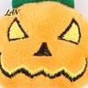 Stuffed Halloween Cat Toy Pumpkin Toy, Squeaky Chew Soft Plush with Feathers for Indoor Cats Self-entertainment