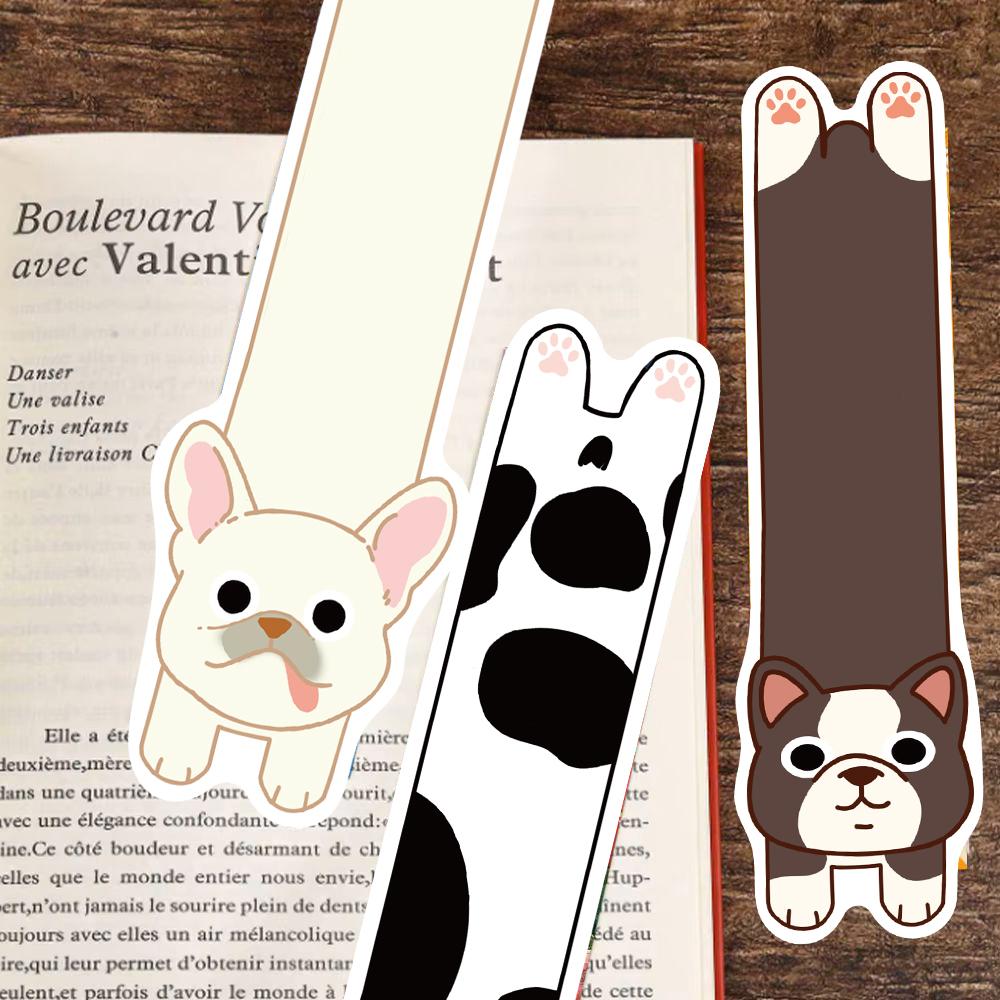 30PCS Cat and Dog Bookmarks Bookmark Reading Books Tagging Paper Bottle Skateboard Luggage DIY Students Aesthetic Gift Bookmarks
