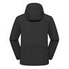 Unisex Fleece-Lined Windproof Waterproof Softshell Hooded Jacket for Outdoor Camp & Hike