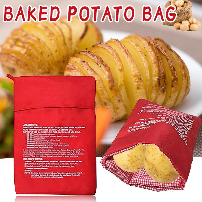 Microwave Potato Bags Reusable Express Microwave Potato Cookware Bags Baked Potato Cookware Baking Bags Quick Cooking Potatoes