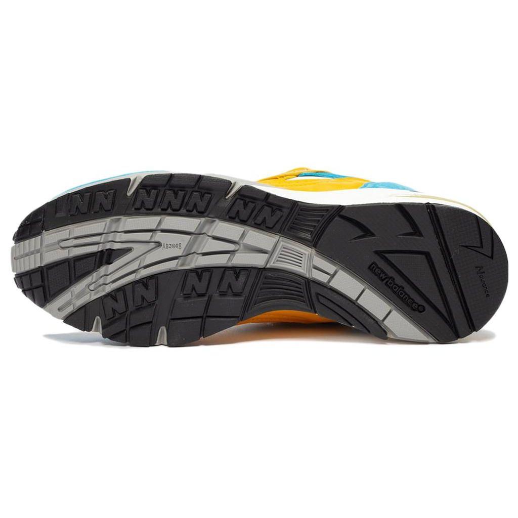 Sneakersnstuff X New Balance 991 Made In England Blue Yellow Men Sneakers Orange White Grey M991EF