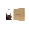 COACH Bleecker Cow Leather Bucket Bag, Shoulder Bag Large Women's Maple Brown CCC23-B4MPL