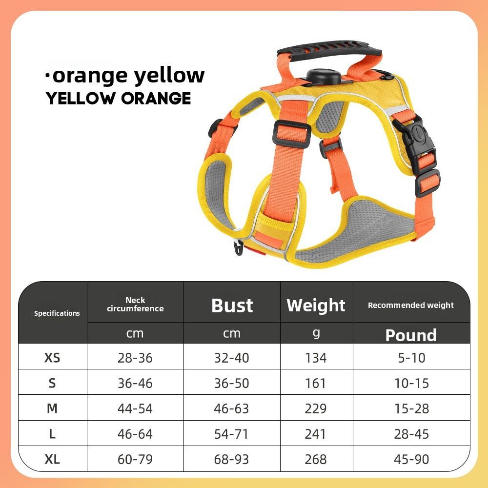 Pet Nylon Reflective Harness With Leash For Small Dogs And Puppies