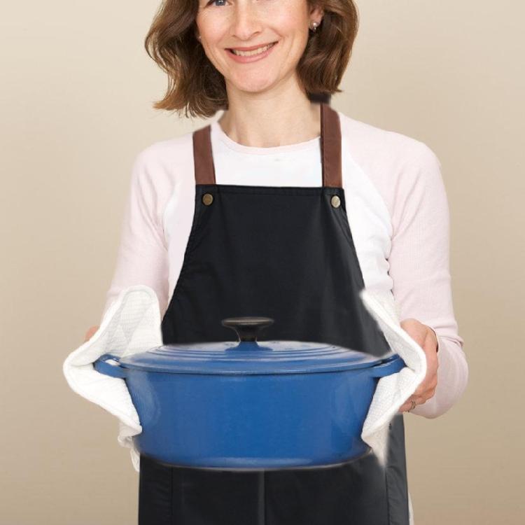 Comfortable Waterproof Kitchen Waist Apron Protects Against Oil Splashes for Kitchen Staff Home Food Processors