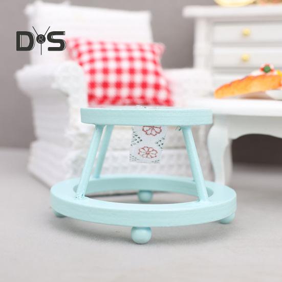 Mini Walker Model Miniature Dolls Accessories 1:12 Scale Design Miniature House Nursery Furniture for Mini Dolls