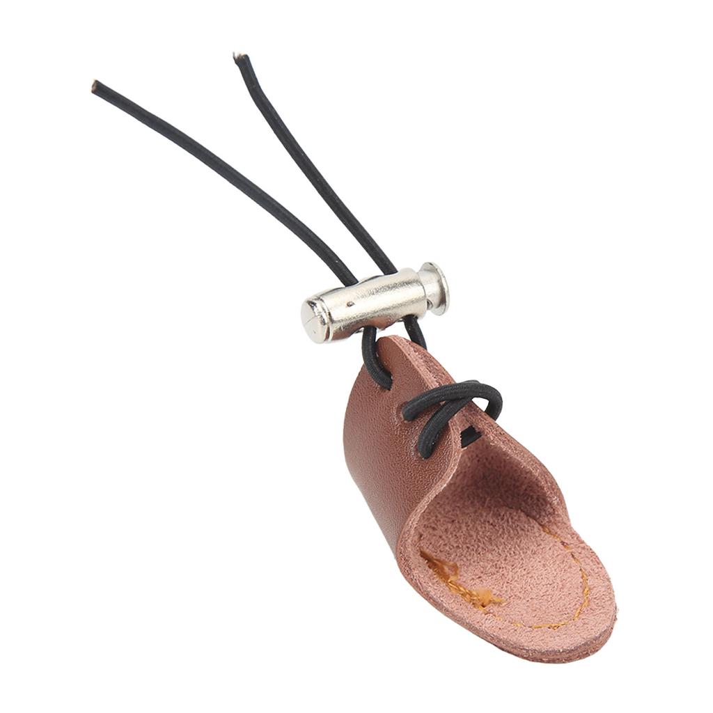 Archery Mongolian Finger Wrench Good Protection Lightweight Comfortable Archery Finger Guard for Recurve Bow Brown