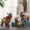 Feng Shui Elephant Statue Elephant Figurine For Wealth Fortune Home Office Decoration Resin Sculpture Gift Collection