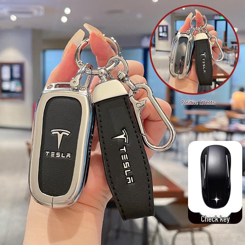 Tesla Model 3/Y/X Key Case Protective Shell with Full Coverage Buckle