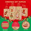Christmas Gift Bags Holiday Party Favor Bags with Handles for Candy Treats Presents Xmas Decorations Festive Designs  for Home