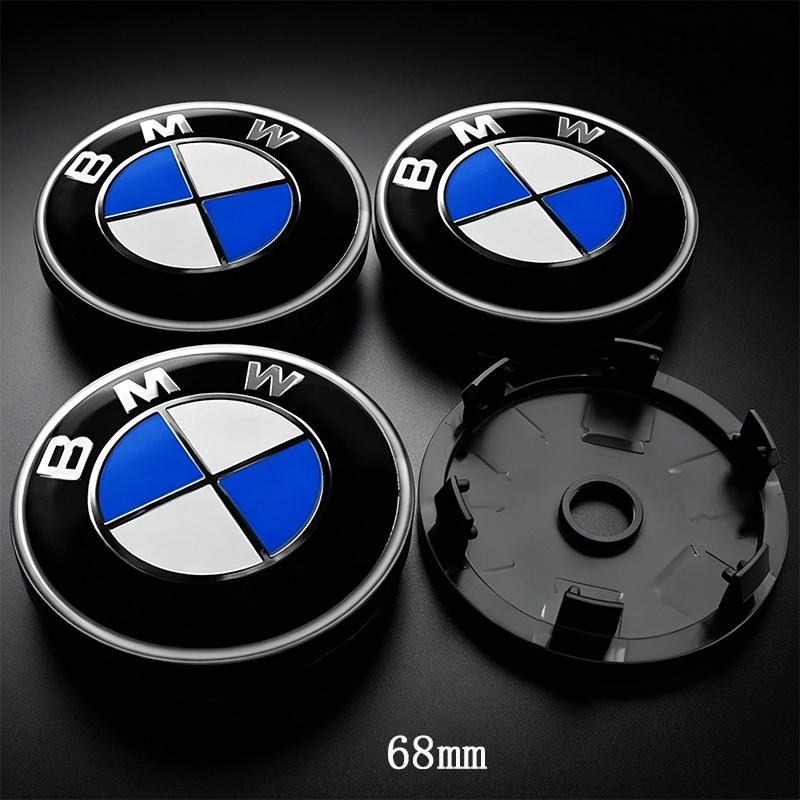 BBIO8 4Pcs 68/56mm Wheel Center Cover Car Hood Front Rear Trunk Emblem Badge For BMW E46 E39 E53 E65 E66 E90 G26 X3 X4 X5 G30/G31/G38