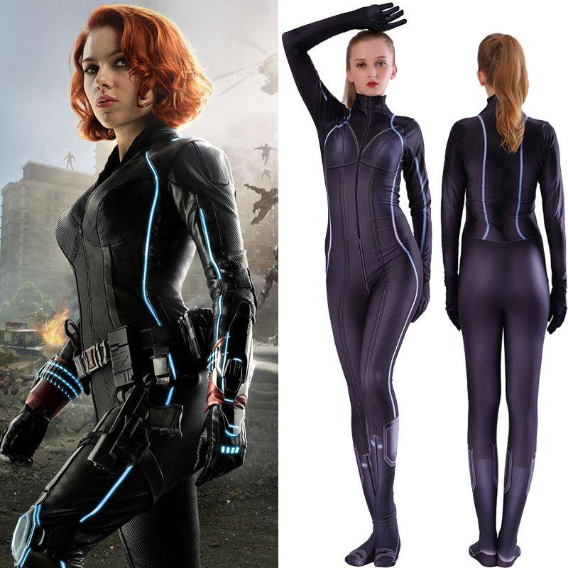 Fantasia Viúva Negra Vingadores Ultimato da Marvel Para Experiência de Cosplay Autêntica de Natasha Romanoff