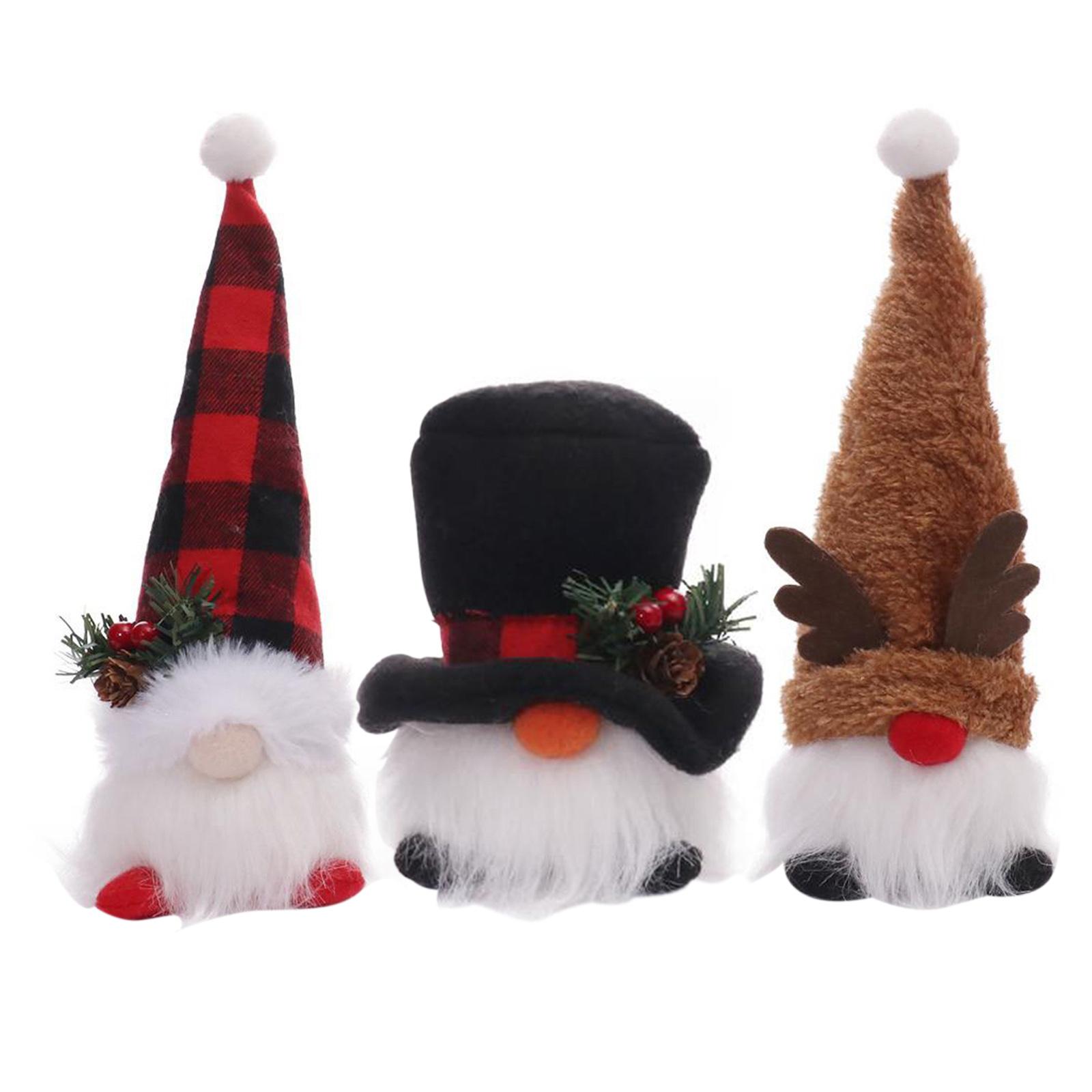 

Christmas Illuminated Elderly Figurine Dwarf Decorative Pendant One Size