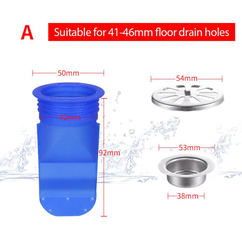 Floor Drain Seal Drain Deodorant Silicone Core Insect Control Backflow Preventer One Way Valve For Bathroom Pipes Tube In Toilet