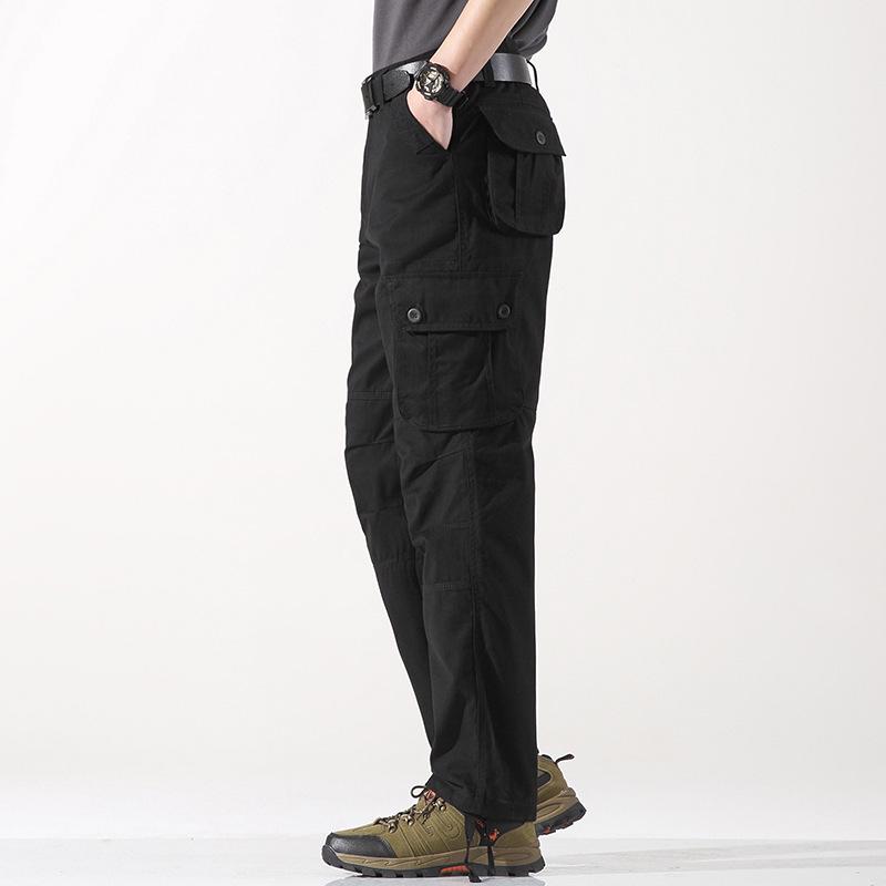 

Men s 2024 Plus Size Outdoor Multi-Pocket Straight Leg Casual Work Pants 34