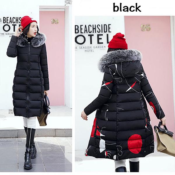 

Женский пуховик, длинное пальто, куртка с капюшоном, облегающая ватная парка с обеих сторон 3XL чёрный
