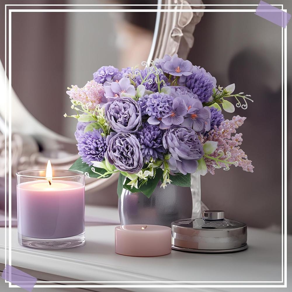 1/2PCS Artificial Flowers Embroidered Balls Peonies Wedding Wreath Home Room Outdoor Yard Garden Decor Bridal Bouquets DIY Gifts
