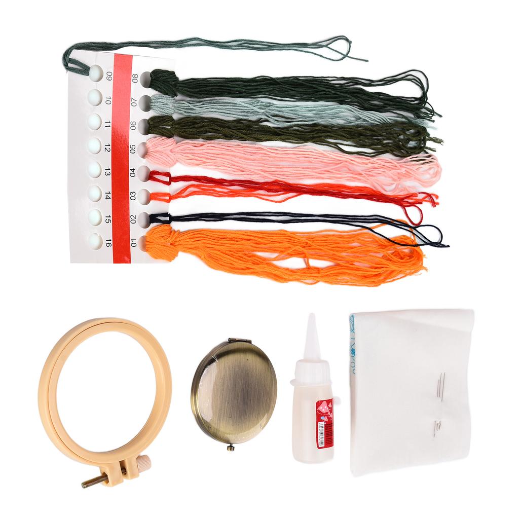 Printed Embroidery Mirror Love Sprout Pattern Classic Fashion Beautiful DIY Embroidery Kits