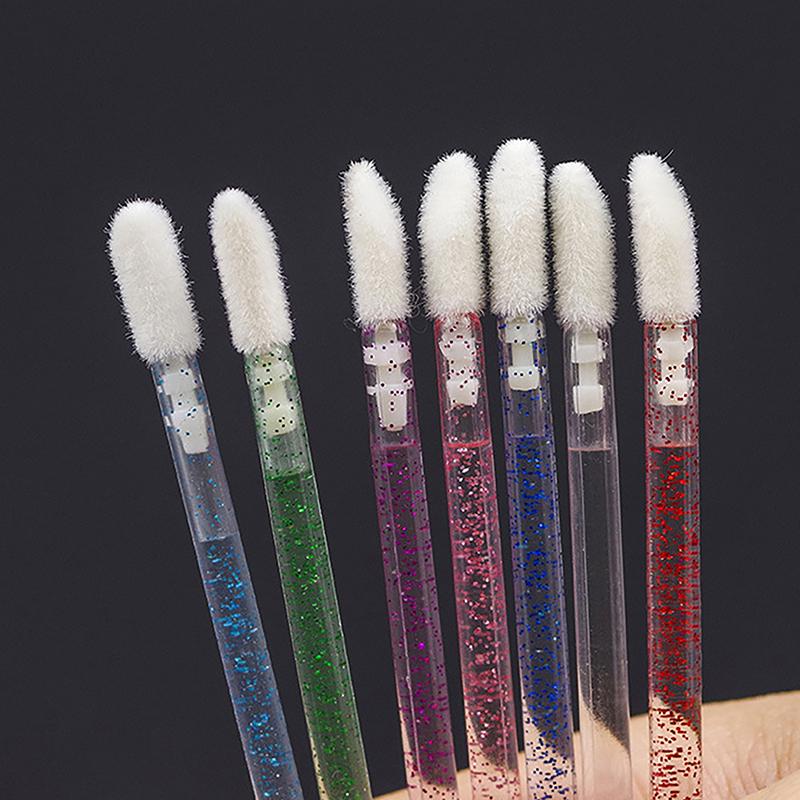 50Pcs  Disposable Lip Brush Lash Extension Brushes Mascara Applicator Lipstick Wands Set Cosmetic Plastic Makeup Tools